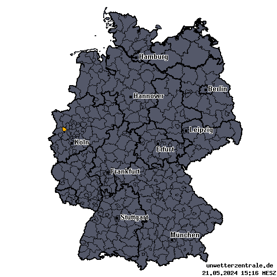 Unwetterzentrale Deutschland - Wettermeldungen